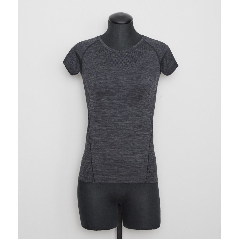 H&M Sport XS Sport Charcoal Short Sleeve Athletic Top